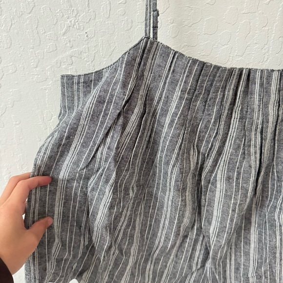 Outerknown Tides Tank Gray Strip Adjustable Straps Large - Picture 3 of 5